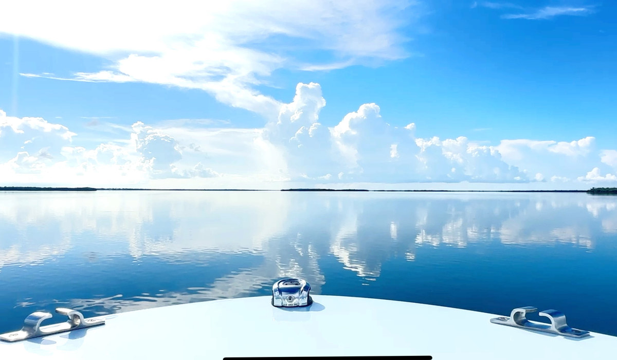 Lower Keys water and shoreline in warm sunlight